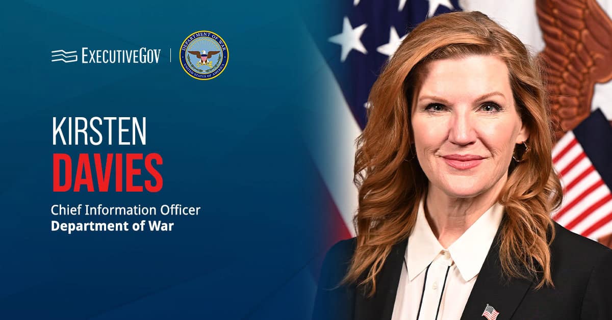 Kirsten Davies. DOW CIO Kirsten Davies discussed the launch of the Cyber Apprenticeship Program.