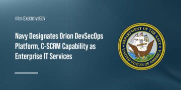 Navy Designates Orion DevSecOps Platform, C-SCRM Capability as Enterprise IT Services Executive Gov Department of the Navy logo. DON designated Orion and the Naval C-SCRM capability as enterprise IT services.