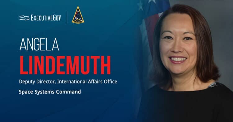 Space Systems Command's Angela Lindemuth on International Agreements Executive Gov Angela Lindemuth. The SSC International Affairs Office deputy chief said SSC executes nearly 40 international agreements.