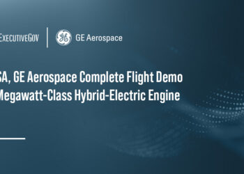 GE Aerospace. The company, along with NASA, completed a test flying a Saab 340B aircraft with a hybrid-electric engine.