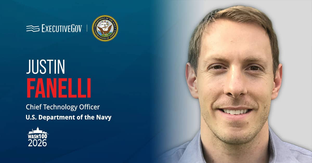 Justin Fanelli. The Navy CTO discussed the Department of the Navy's AI Efficiency Challenge.