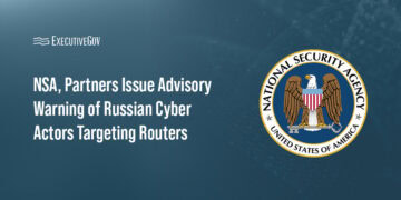 NSA logo. The National Security Agency and partner agencies issued a cybersecurity advisory warning of Russian cyber actors.