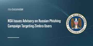NSA logo. The National Security Agency has issued a cybersecurity advisory warning of Russian actors targeting Zimbra users.