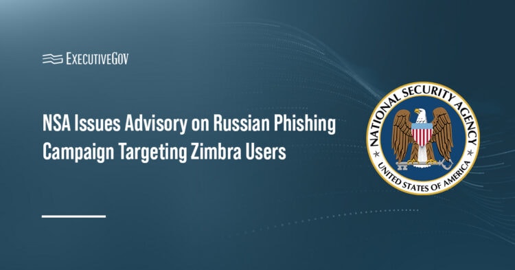 NSA logo. The National Security Agency has issued a cybersecurity advisory warning of Russian actors targeting Zimbra users.
