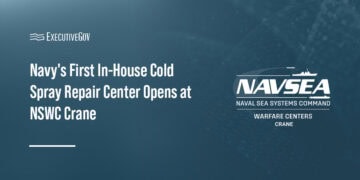 NSWC Crane logo. Naval Surface Warfare Center, Crane Division has opened its Metal Additive Manufacturing Repair Center.