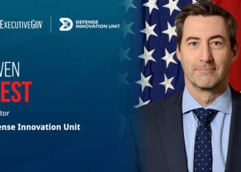 Owen West. The DIU director is leading a major reorganization that will refocus the agency on three tech programs.