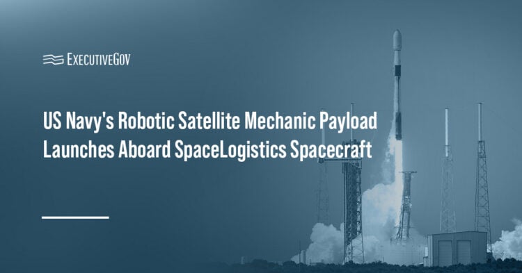 Rocket launch. The NRL's Robotic Servicing of Geosynchronous Satellites payload has been launched into orbit.