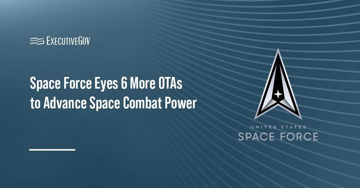 Space Force logo. The Space Force plans to award six more OTA agreements in July after issuing seven awards in May and June.