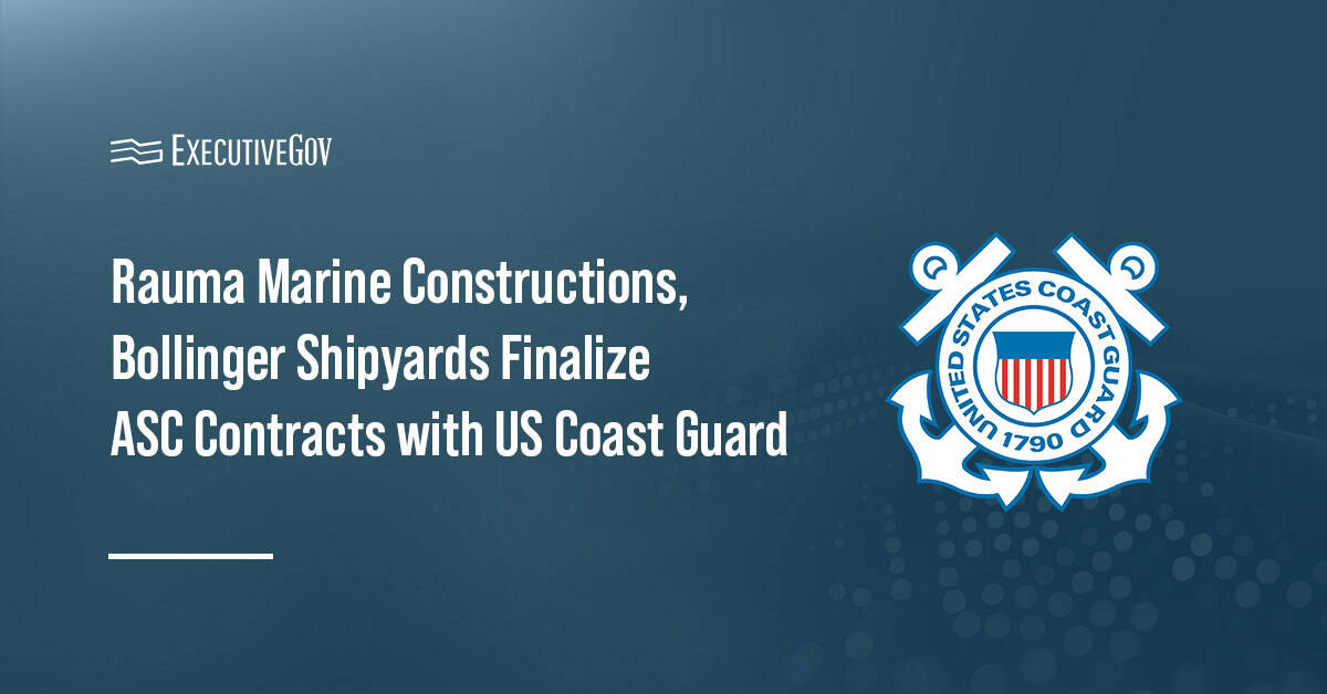 U.S. Coast Guard. The military branch finalized its delivery contracts with two companies for six Arctic security cutters.