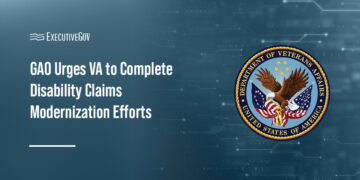 GAO Urges VA to Complete Disability Claims Modernization Efforts Executive Gov VA seal. The Department of Veterans Affairs has not resolved persistent disability compensation and technology challenges.