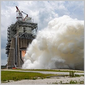 Future SLS Rocket Engine Undergoes Hot Fire Testing at Stennis Space Center Executive Gov RS-25 hot fire_272x270