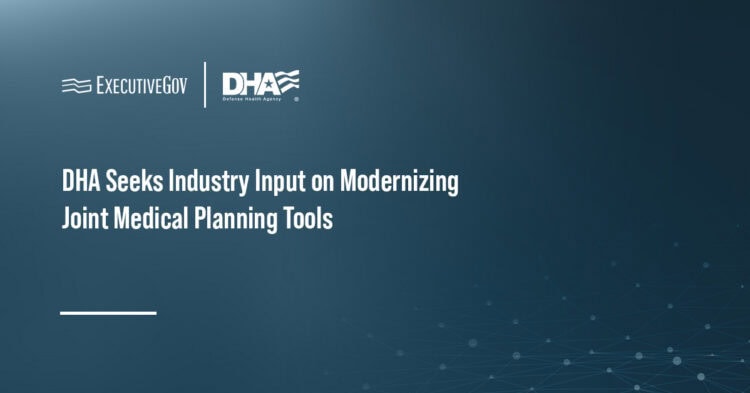DHA logo. DHA issued an RFI on modernized medical modeling and simulation capabilities.