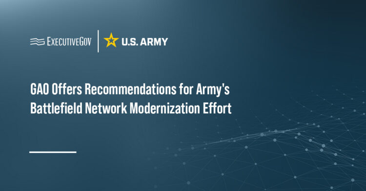 U.S. Army logo. GAO has recommended that the Army detail a fielding schedule and cost estimate for NGC2.