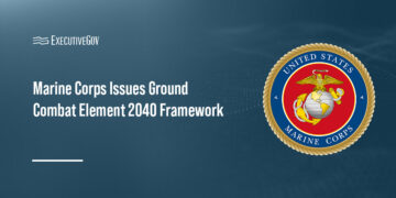 U.S. Marine Corps logo. USMC has released its Ground Combat Element 2040 modernization framework.