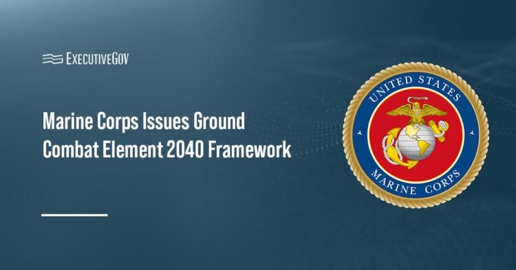 U.S. Marine Corps logo. USMC has released its Ground Combat Element 2040 modernization framework.