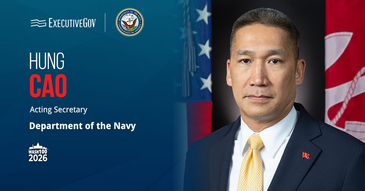 Hung Cao. The acting Navy secretary announced the DRPM for robotic and autonomous systems.
