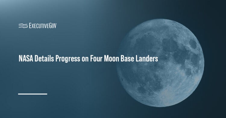 Moon. NASA published an update on four commercial lunar landers supporting the development of Moon Base.