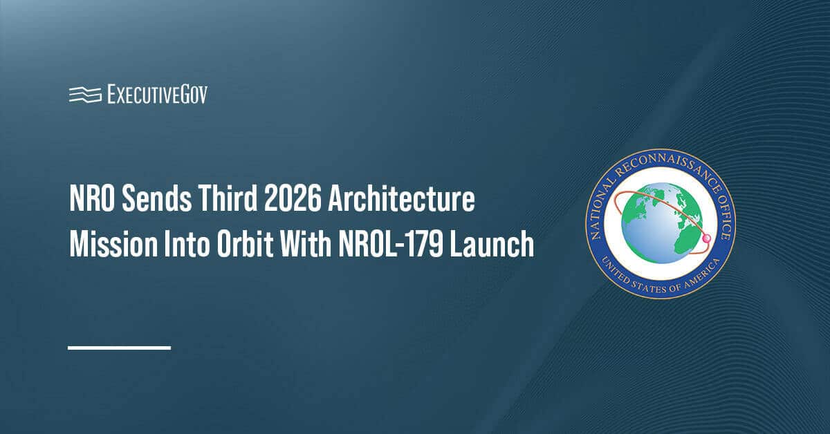 National Reconnaissance Office logo. The NRO has launched NROL-179 in support of its proliferated architecture initiative.