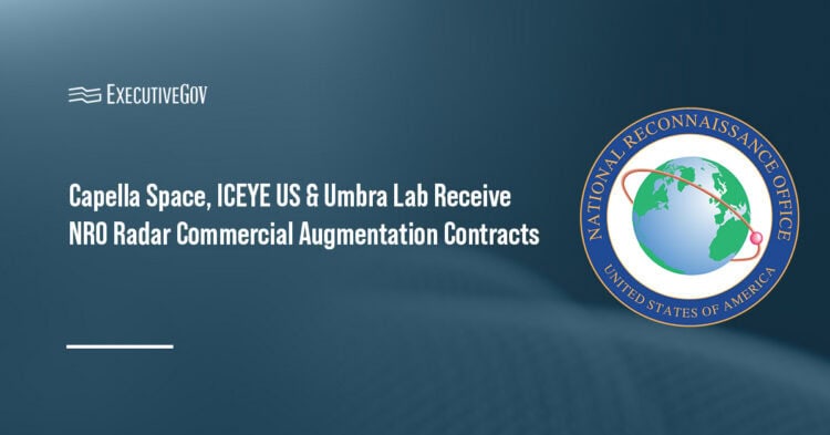Capella Space, ICEYE US & Umbra Lab Receive NRO Radar Commercial Augmentation Contracts Executive Gov National Reconnaissance Office. The agency has chosen three companies for its Radar Commercial Augmentation contracts.