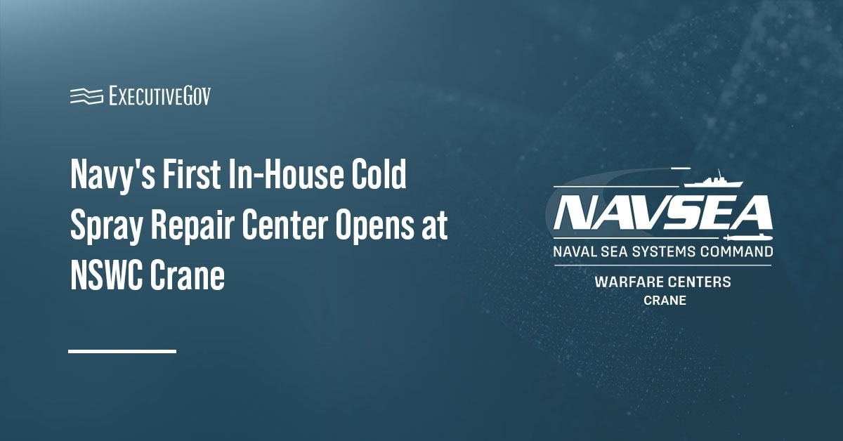 Navy's First In-House Cold Spray Repair Center Opens at NSWC Crane Executive Gov NSWC Crane logo. Naval Surface Warfare Center, Crane Division has opened its Metal Additive Manufacturing Repair Center.