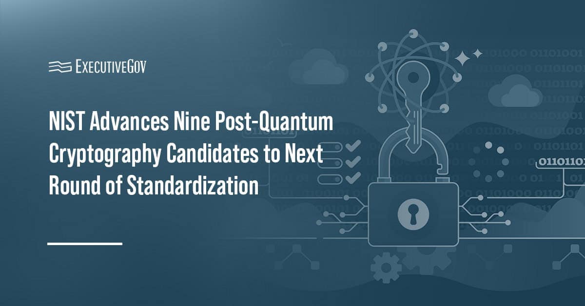 Quantum cryptography. NIST has advanced its post-quantum cryptography standardization effort to round three.