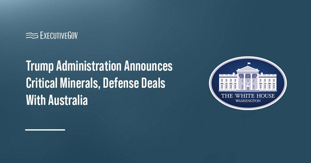 White House. The U.S. and Australia signed agreements to drive innovation and defense cooperation.