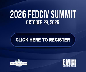 2026 FedCiv Summit tile ad. The GovCon conference will feature a keynote from DOE CIO Dawn Zimmer, who will speak to relevant energy issues like data centers.