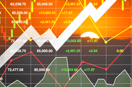 Growth arrow up and graph data presentation_272x270