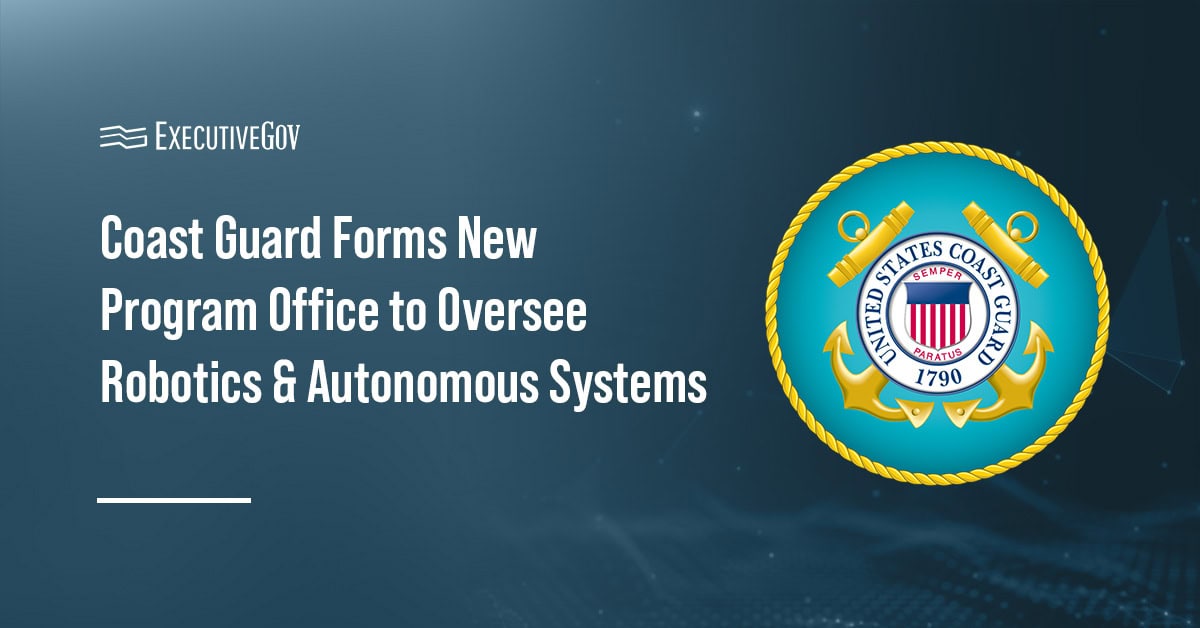 Coast Guard Forms New Program Office to Oversee Robotics & Autonomous Systems Executive Gov U.S. Coast Guard logo. The Coast Guard has formed CG-781 to manage its robotics and autonomous systems.