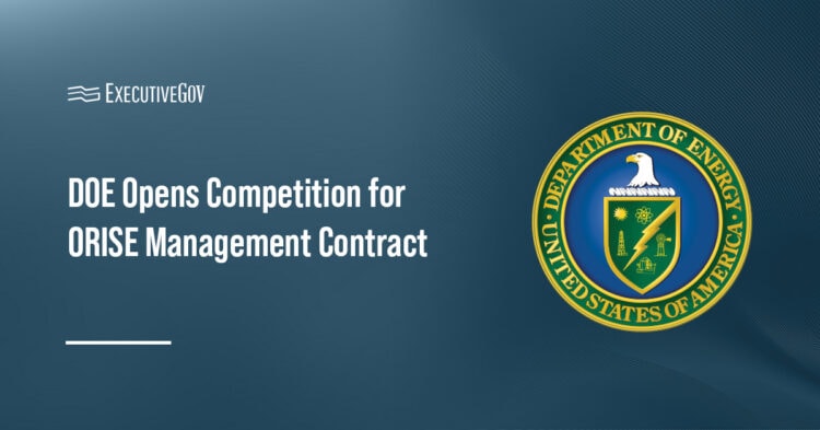 DOE logo. The Department of Energy has initiated the competition for a new ORISE management contract.