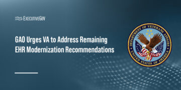 Department of Veterans Affairs logo. GAO has found VA fully implemented four of 18 EHR modernization recommendations.