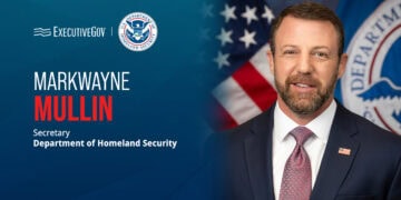 Markwayne Mullin. The homeland security secretary commented on ICE's record level of arrests in August 2026.