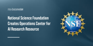 NSF logo. NSF is establishing the National Artificial Intelligence Research Resource operations center.
