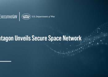 Department of War logo. DOW has launched the Secure Space Network to expand classified work access.