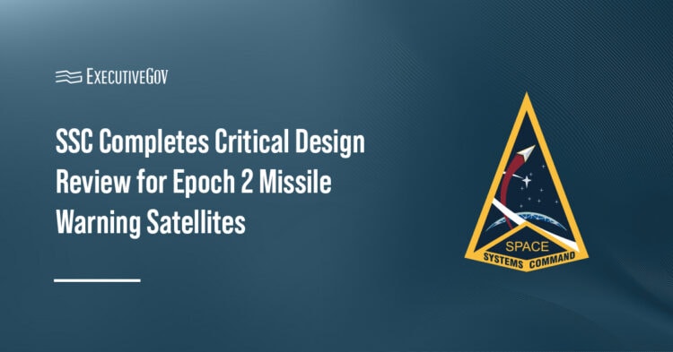 Space Systems Command logo. The U.S. Space Force’s Space Systems Command has completed a critical design milestone for its Epoch 2 missile warning satellite constellation.