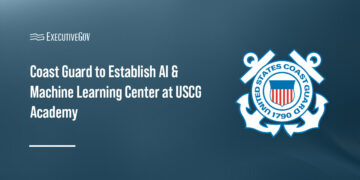 U.S. Coast Guard logo. The Coast Guard is set to open the Center for Artificial Intelligence and Machine Learning.