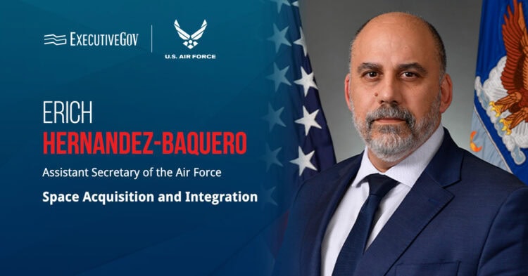 Erich Hernandez-Baquero. The assistant secretary of the Air Force for space acquisition and integration commented on the establishment of the space technology portfolio executive.