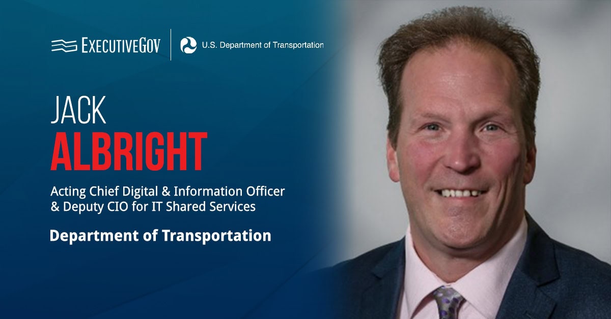Jack Albright. The DOT deputy CIO has been named the department’s acting chief digital and information officer.